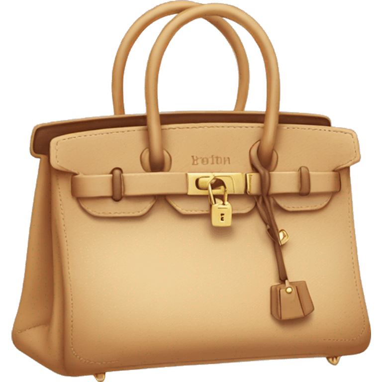 birkin bag, keyring emoji