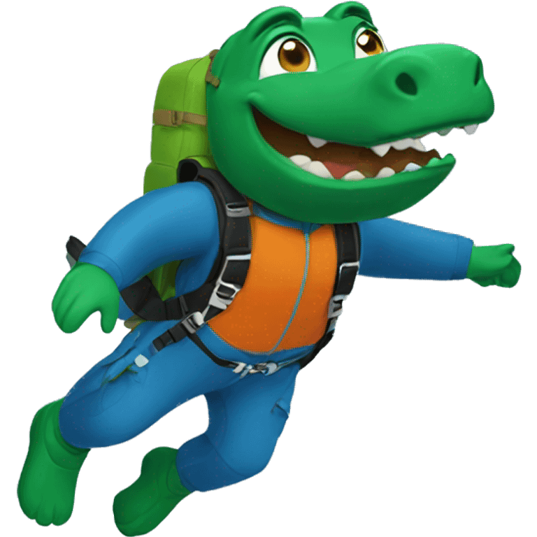 Gator skydiving  emoji