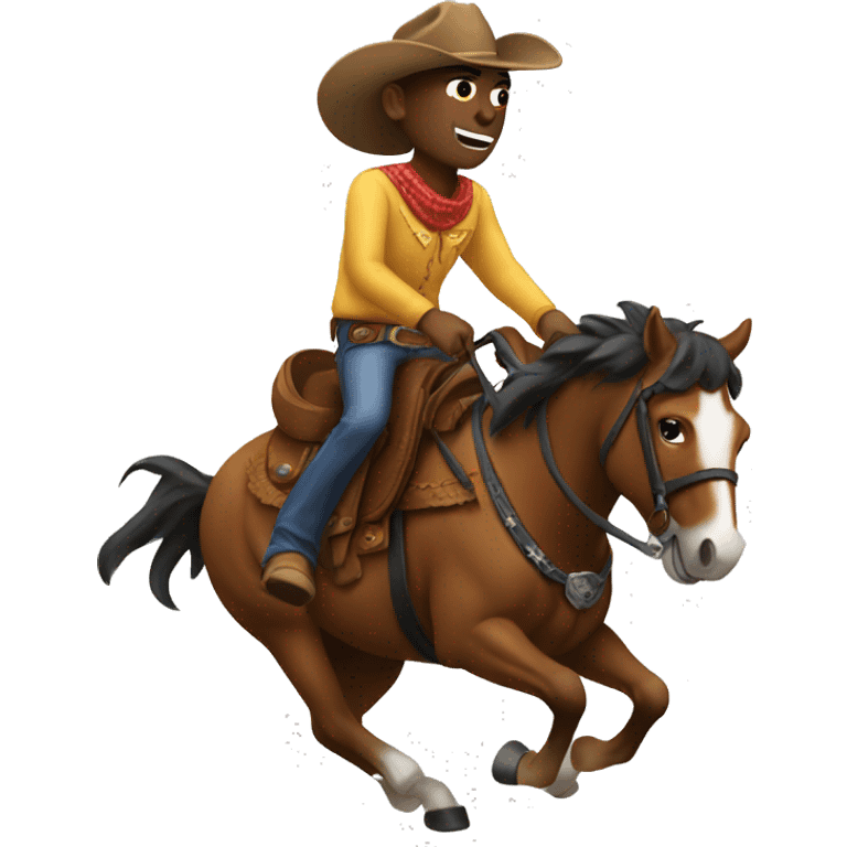 cowboy riding a horse emoji