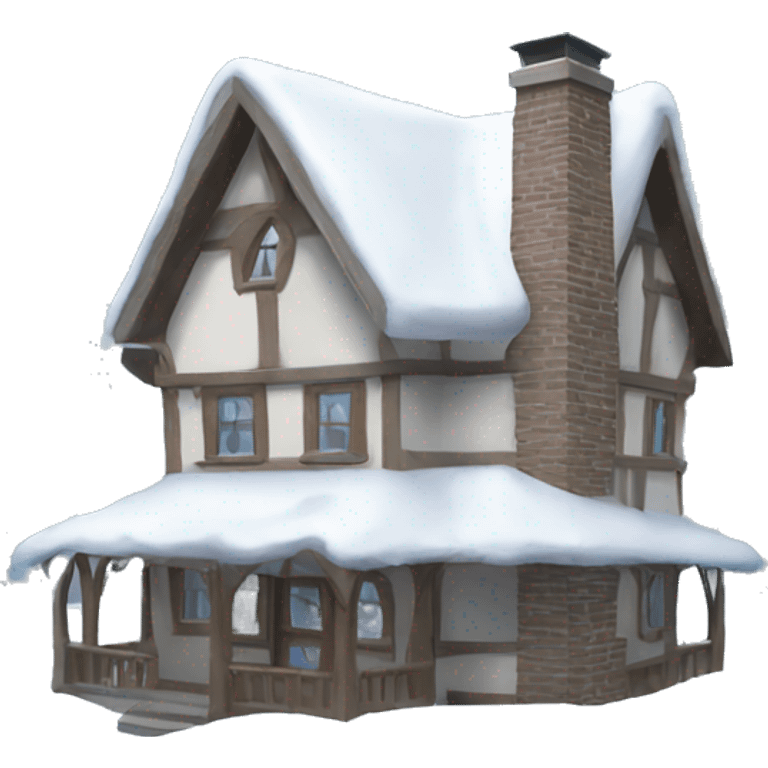 winter house  emoji