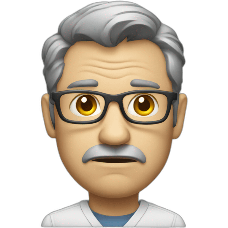 Grumpy bioinformatician emoji