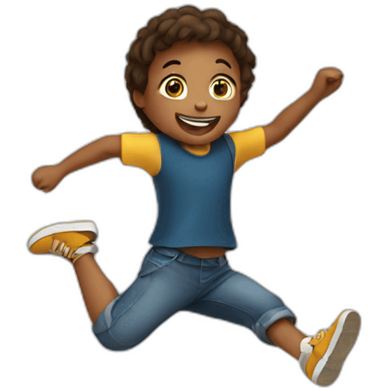 jumping child emoji