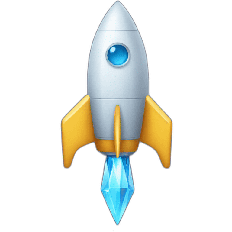 crystal rocketship emoji