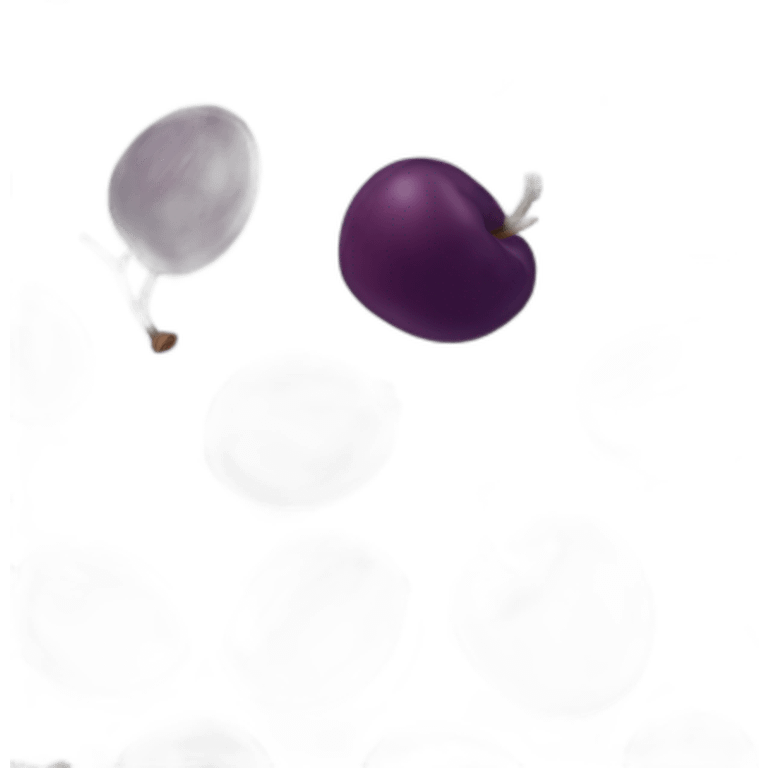 dry plum emoji