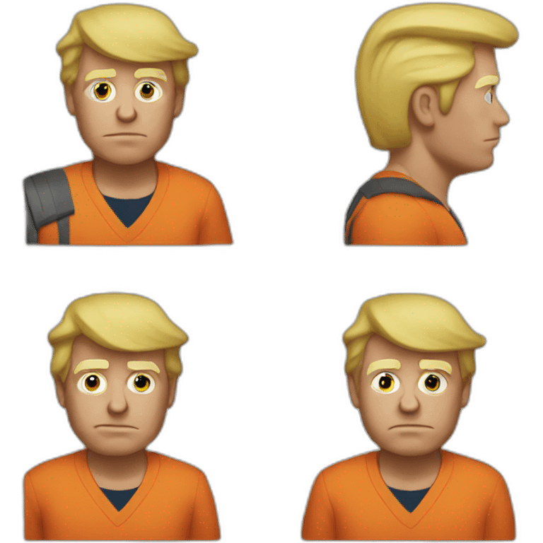 Donald trump mugshot emoji