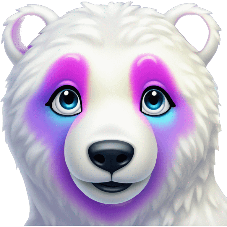 lisa frank polar bear full emoji