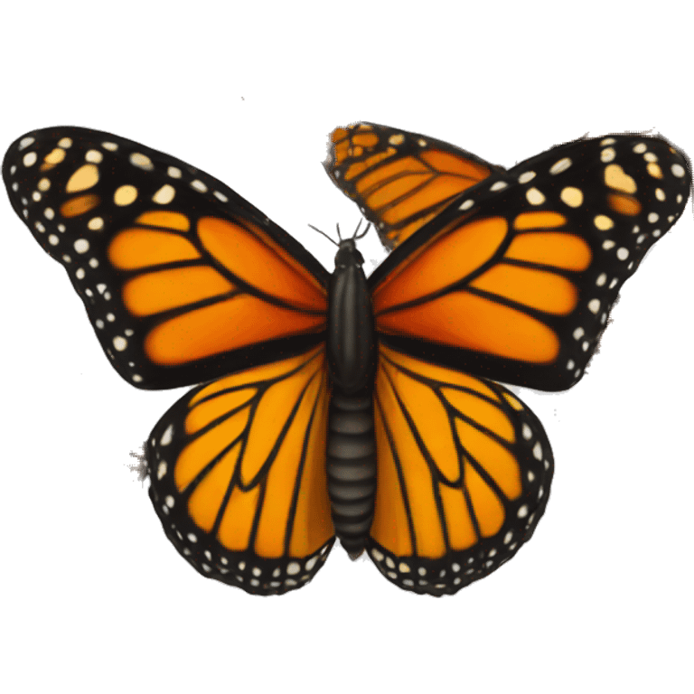 Monarch butterfly emoji