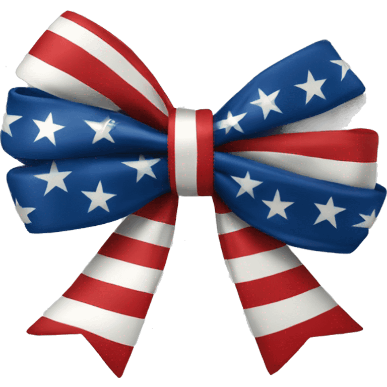 american flag bow emoji