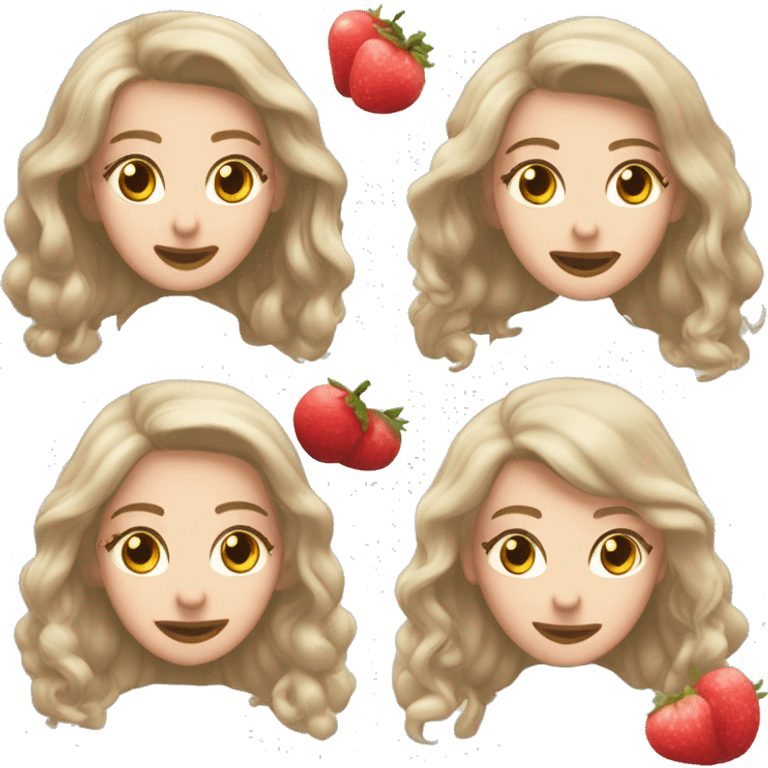 Розовая плюшевая овечка с розочкой на голове emoji