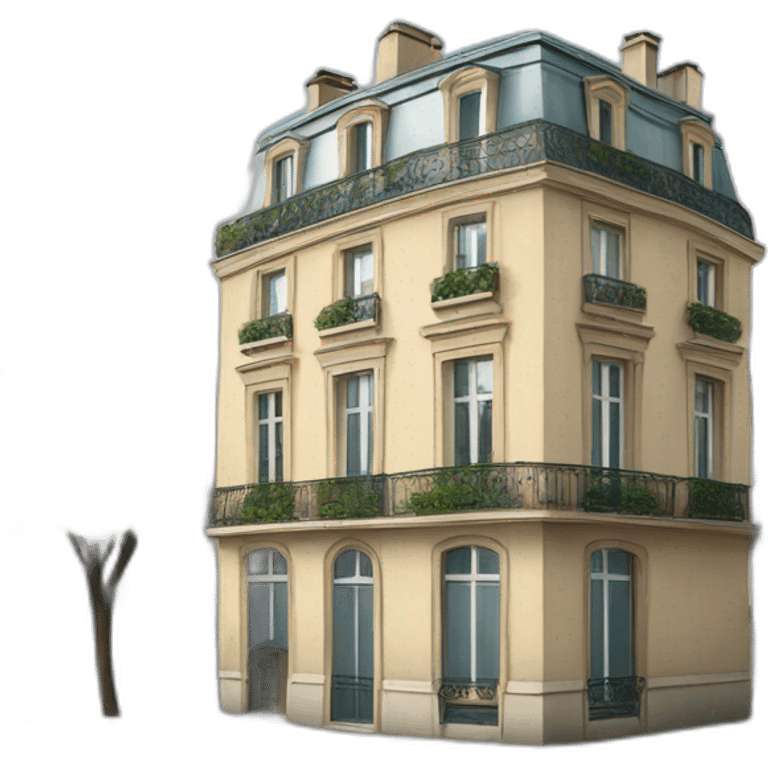 Parisian hausmanian building emoji