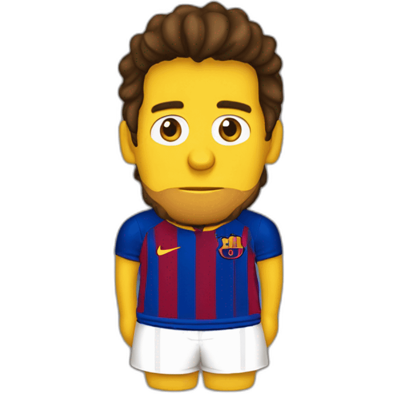 Leo Messi Style Simpson emoji