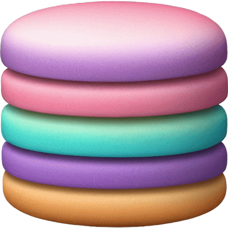 Realistic gradient macaroons emoji