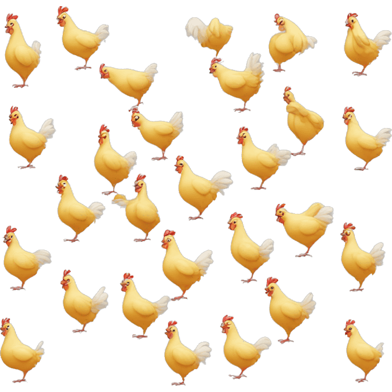 Une poule qui danse emoji