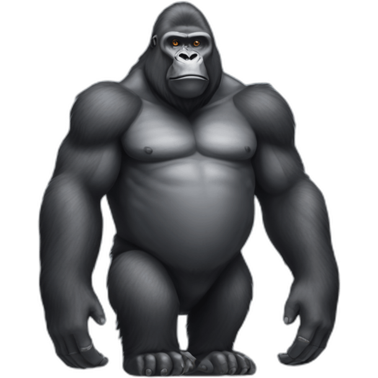 silverback gorilla emoji