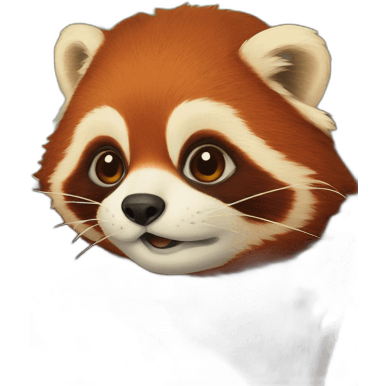 A red panda in a tree emoji