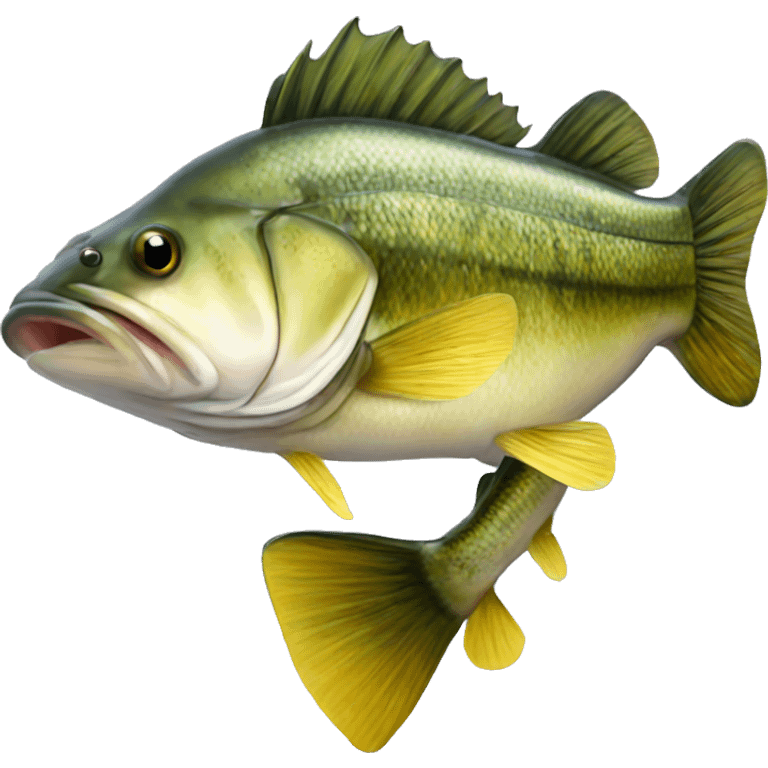 Realistic Large bass fish emoji