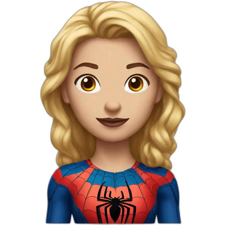 Spider-Man the female version (light-skinned woman) emoji