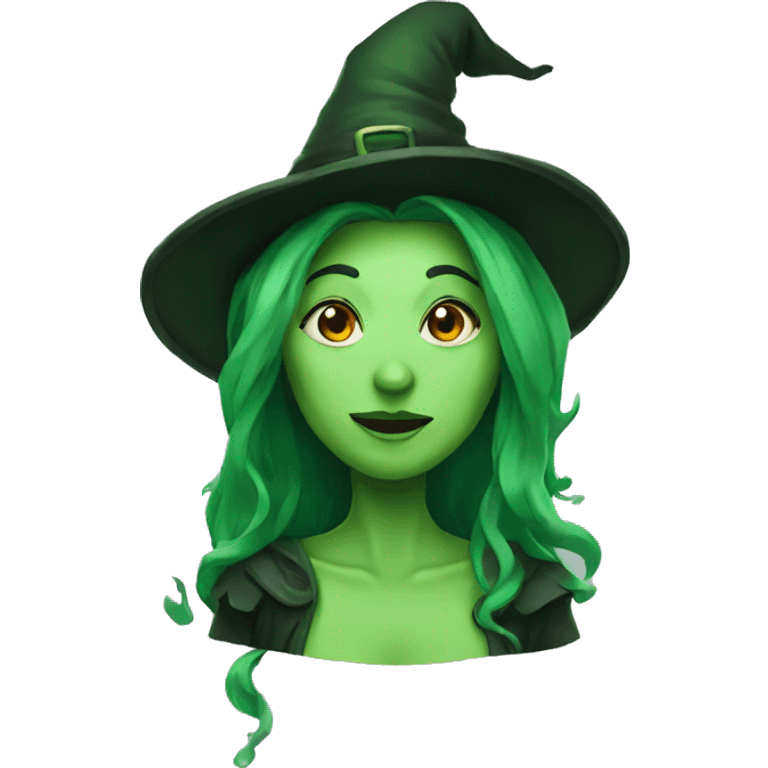 green witch emoji