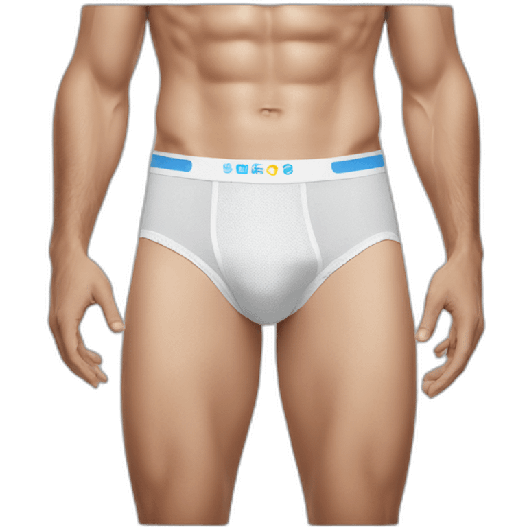 men's underwear advertisement emoji