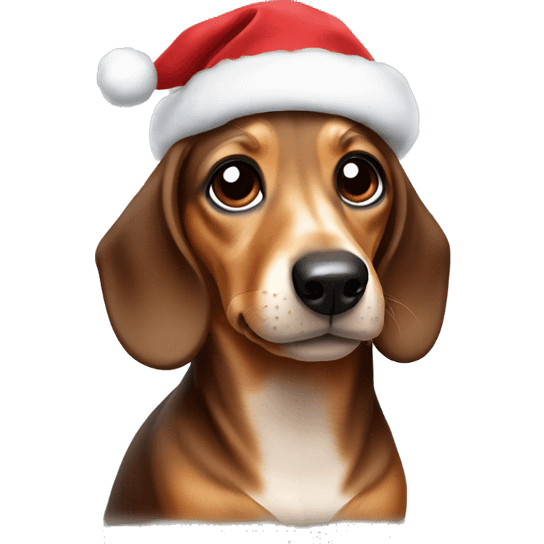 Christmas Dashshund emoji