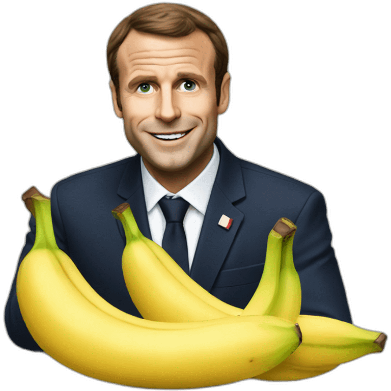 Macron en banane emoji