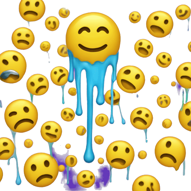 drippy smiley face emoji