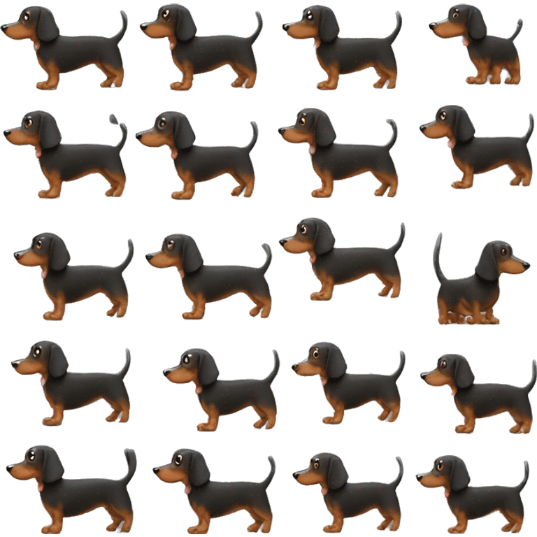 Dapple wiener dog emoji