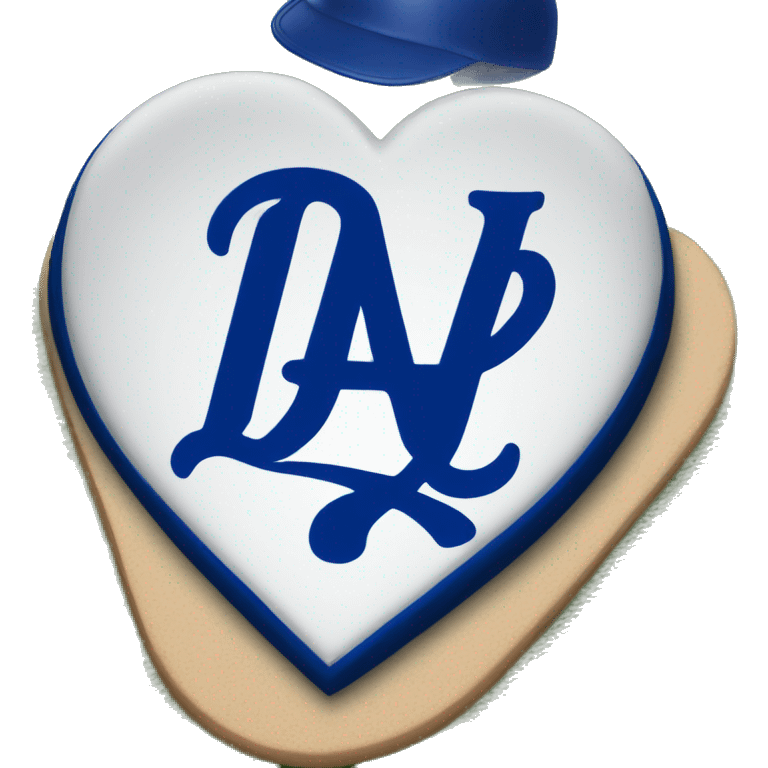 Dodgers Heart Emoji emoji