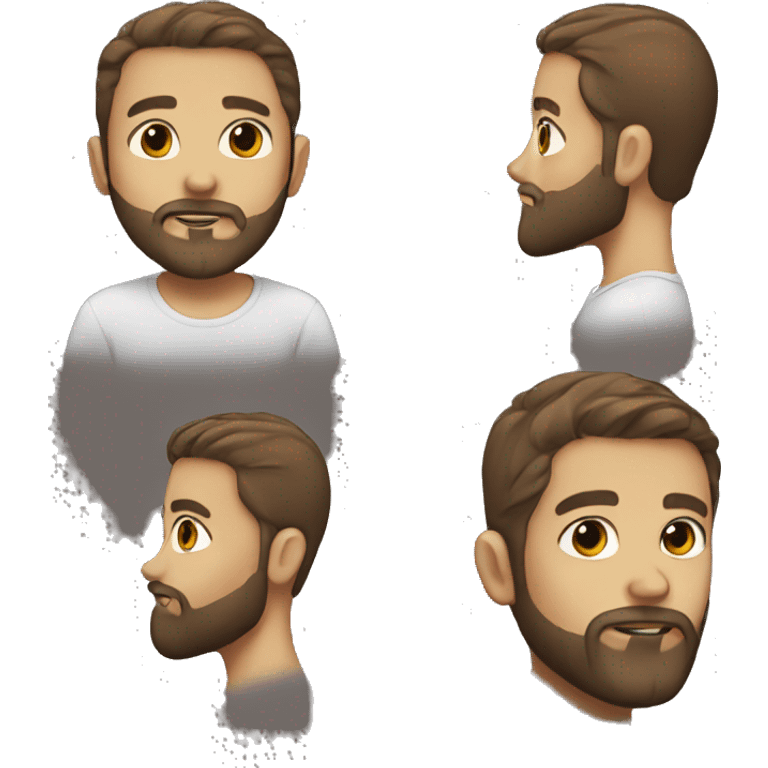 Boy with beard  emoji