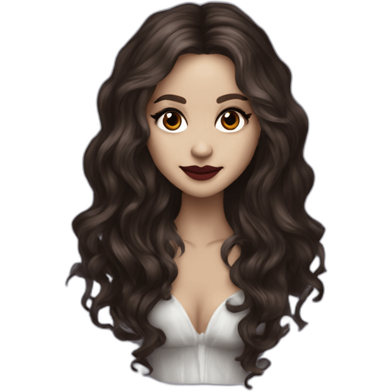 Katerina Pearce vampire diares with wavy long hair by Nina dobrev emoji