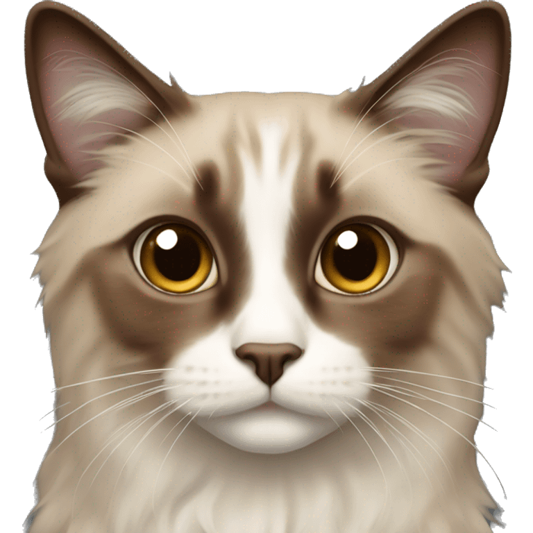 Brown ragdoll cat emoji