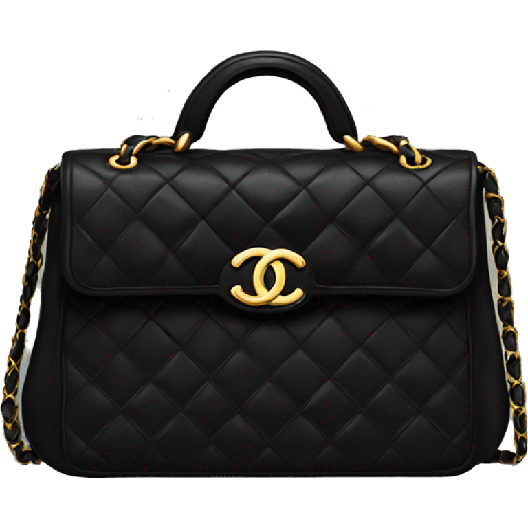 Black Chanel bag emoji