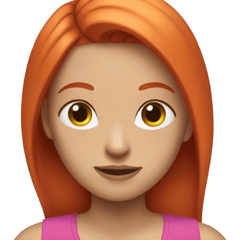 Red hair girl gym emoji