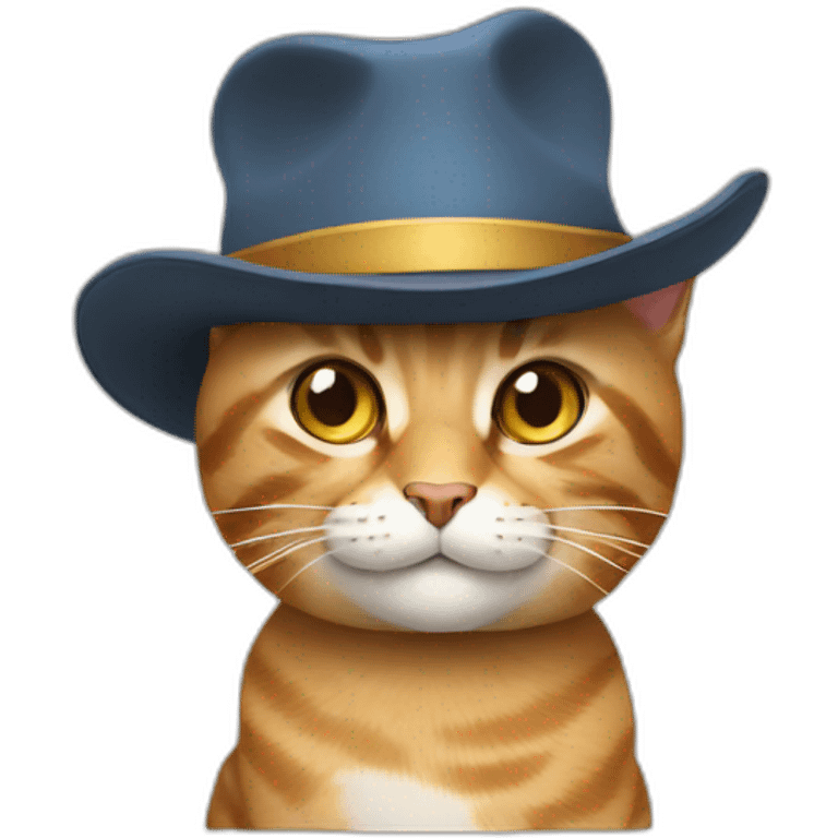 cat with a hat emoji