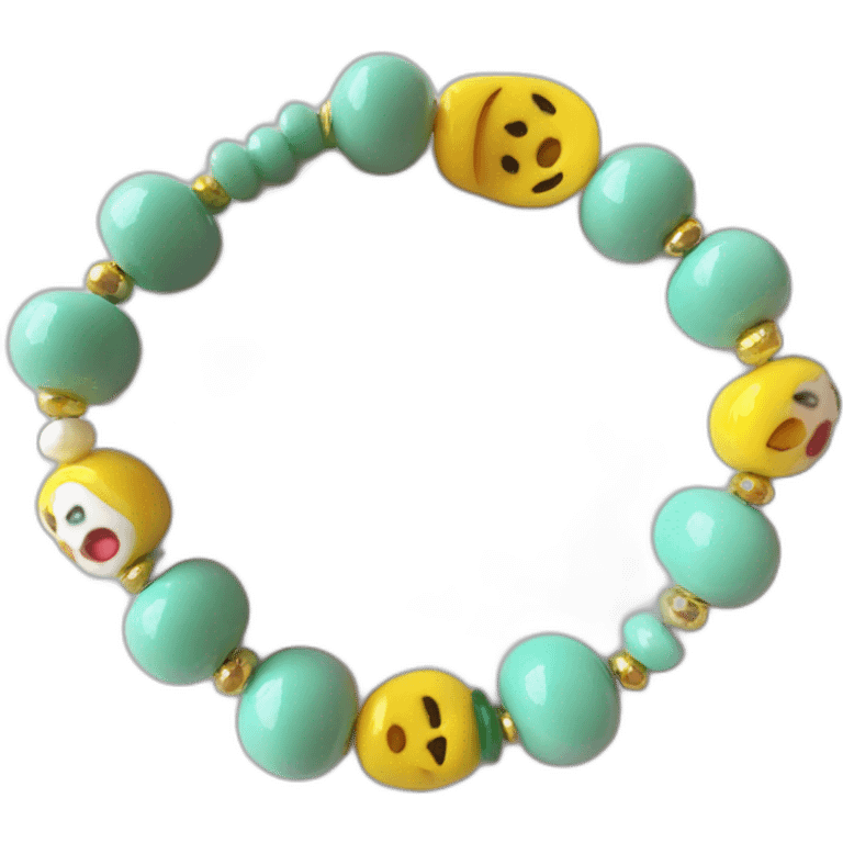 Baby bracelet beads emoji