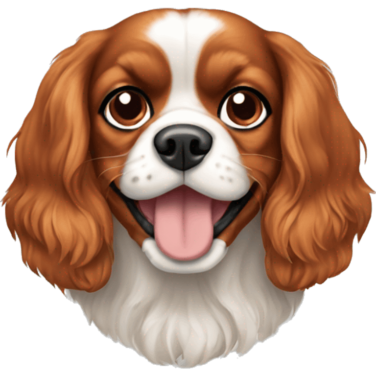 Cavalier king dog  emoji