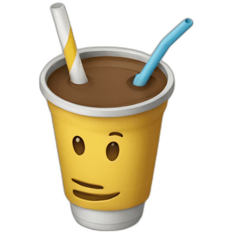 mate and straw cup southamerican tee emoji