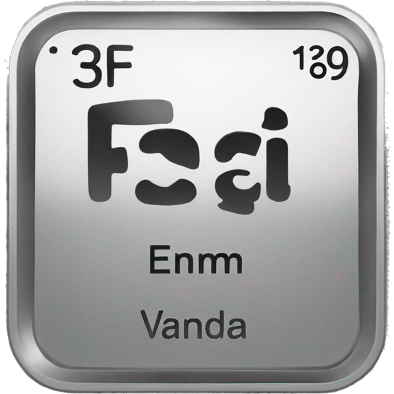 vanadium element from periodic table emoji