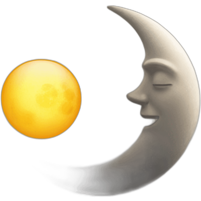 moon and sun emoji