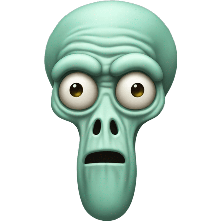 Creepy squidward emoji