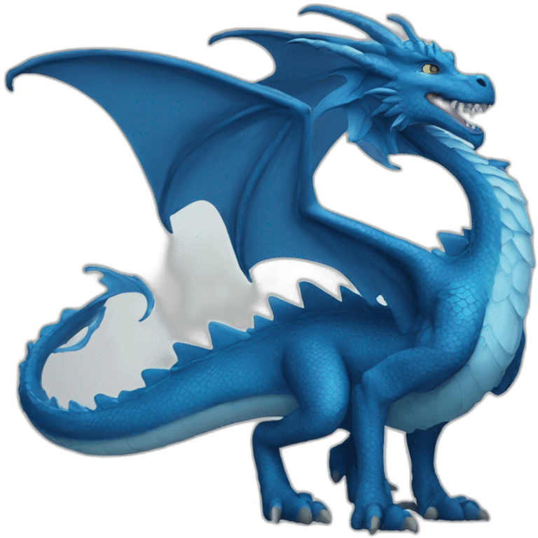 Blue dragon emoji