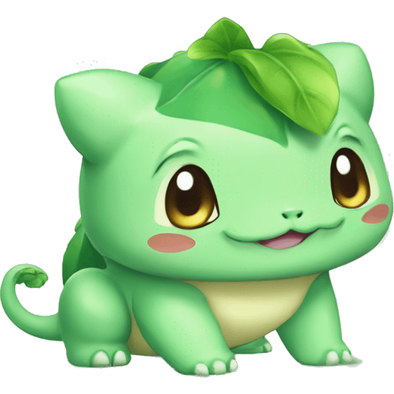 Kawaii Chibi Bulbasaur emoji