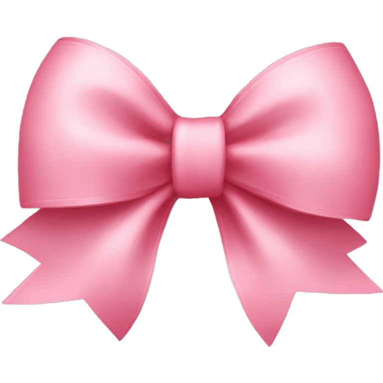 Light pinky red bow emoji