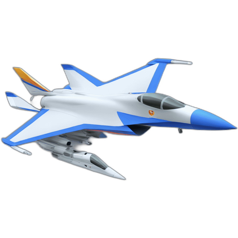 supersonic fighter jet，side view emoji