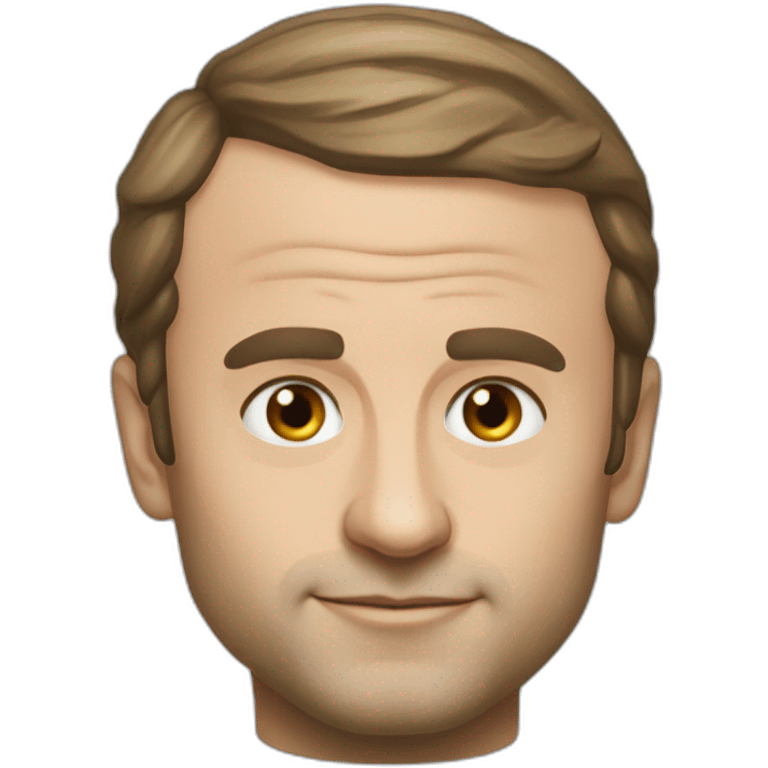 Macron en Vladimir Poutin emoji