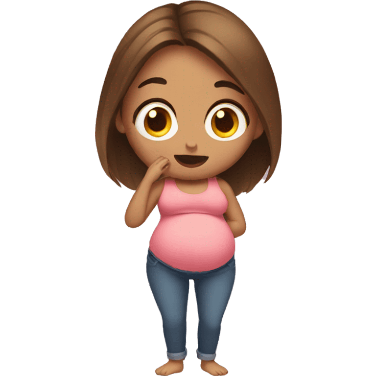 confused pregnant emoji