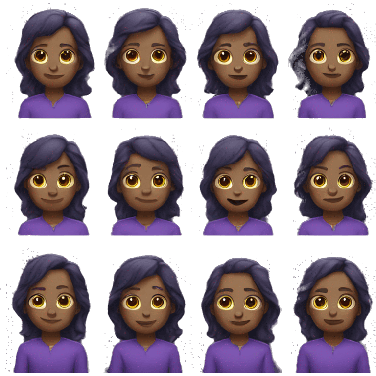 the purple midnight emoji