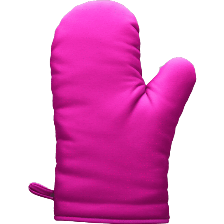 Realistic magenta oven mitt emoji