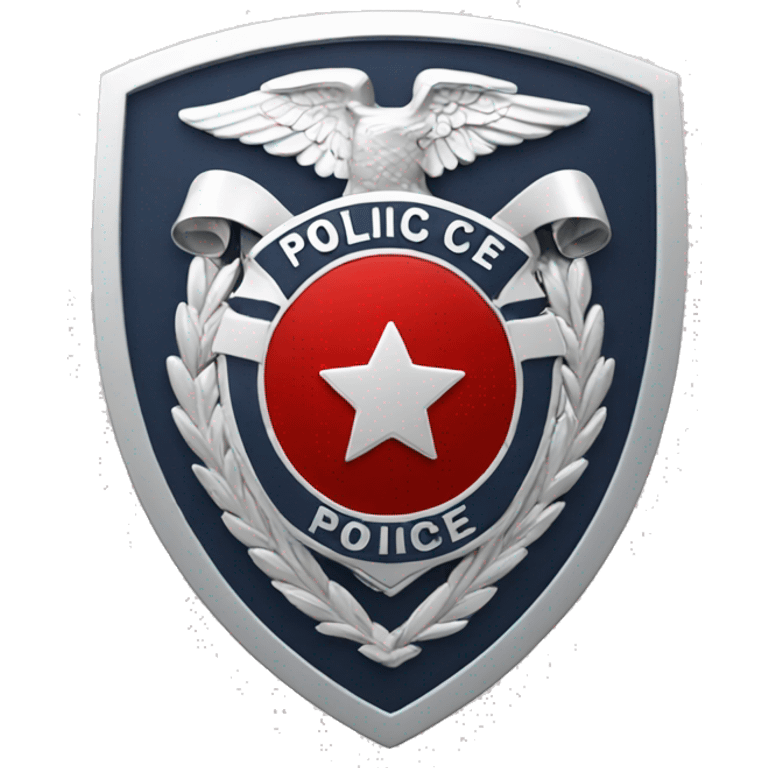 police badge red emoji