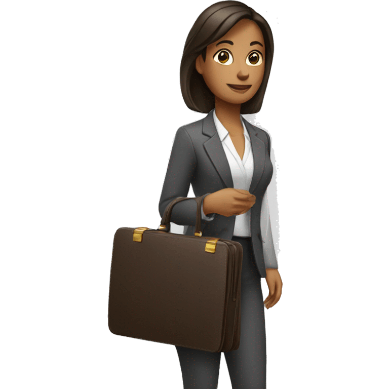 woman holding briefcase emoji